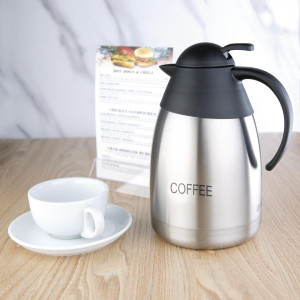 Izolirana termo posoda za kavo s kupolastim pokrovom - 1,5L - Olympia