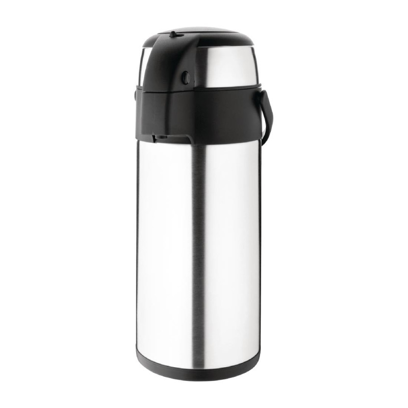 Double-Walled Stainless Steel 5L Pump Jug - Olympia Double-Walled Stainless Steel 5L Pump Jug - Olympia