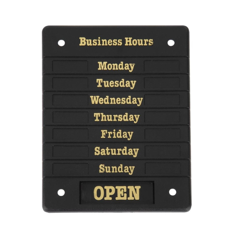 Panneau Horaires D'Ouverture - FourniResto - Fourniresto Panneau Horaires D'Ouverture - FourniResto - Fourniresto