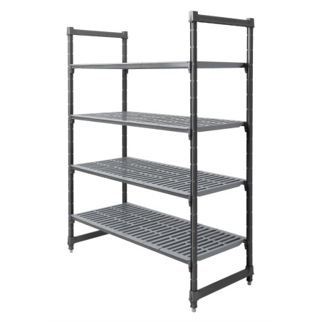 Enota s 4 policami s prosojno mrežo - Š 1375 x G 610 mm - Cambro