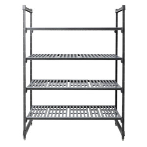 Enota s 4 policami s prosojno mrežo - Š 1375 x G 610 mm - Cambro