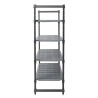Enota s 4 policami s prosojno mrežo - Š 1375 x G 610 mm - Cambro