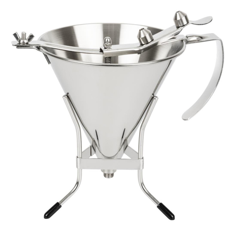 Entonnoir En Inox À Piston Automatique 1,5L - De Buyer - Fourniresto Entonnoir En Inox À Piston Automatique 1,5L - De Buyer - Fourniresto