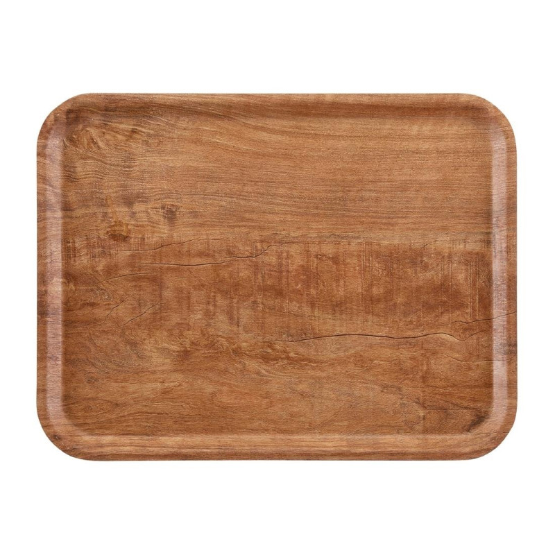 Plateau Stratifié Surface Grainée Madeira Olivier Marron 460 mm - Cambro - Fourniresto Plateau Stratifié Surface Grainée Madeira Olivier Marron 460 mm - Cambro - Fourniresto