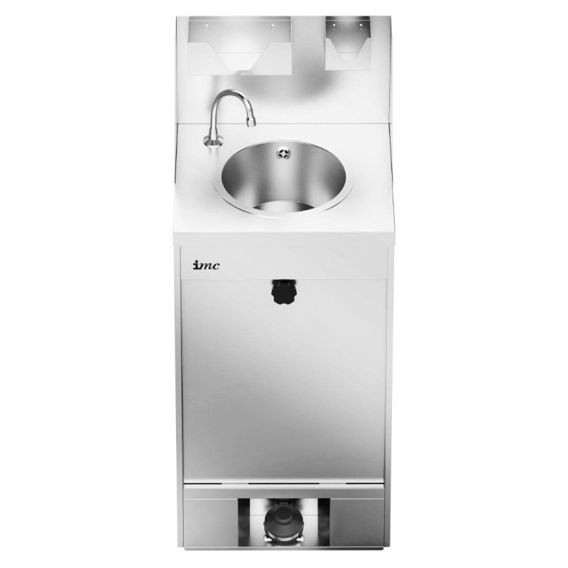 Mobile Stainless Steel Hand Washing Station - 20L - FourniResto Mobile Stainless Steel Hand Washing Station - 20L - FourniResto