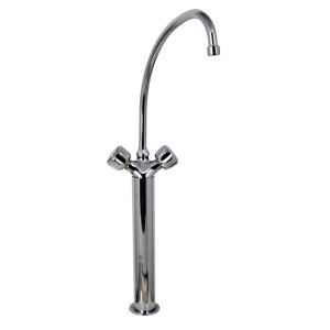 Mešalnik z enojnim dovodom, težki model 3/4" s 2 pipama na stebričku - L 400mm - FourniResto