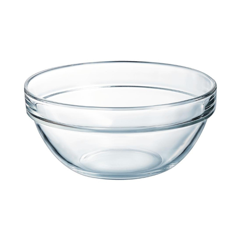 Stackable tempered glass salad bowls - Ø140mm - Set of 6 - Arcoroc - Fourniresto Stackable tempered glass salad bowls - Ø140mm - Set of 6 - Arcoroc - Fourniresto