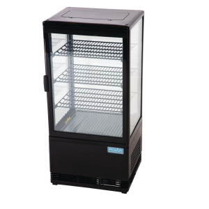 Pozitivna hladilna vitrina črne barve serije C - 68 L - Polar