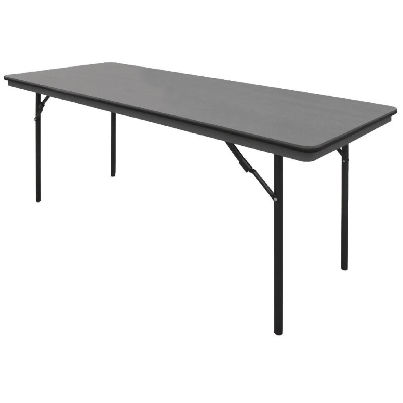 Folding Rectangular Gray ABS Table - 1830mm - Bolero - Fourniresto Folding Rectangular Gray ABS Table - 1830mm - Bolero - Fourniresto