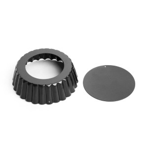 Globoko rebrast nelepljiv model za quiche - Ø 100mm - Vogue