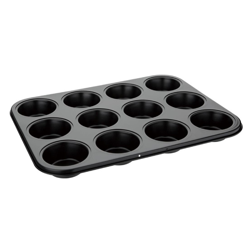 Plaque Antiadhésive de 12 Moules À Muffins - Vogue Plaque Antiadhésive de 12 Moules À Muffins - Vogue