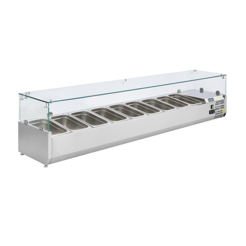 Hladilna vitrina za sestavine - 9 posod GN 1/3 - Polar - Fourniresto Hladilna vitrina za sestavine - 9 posod GN 1/3 - Polar - Fourniresto