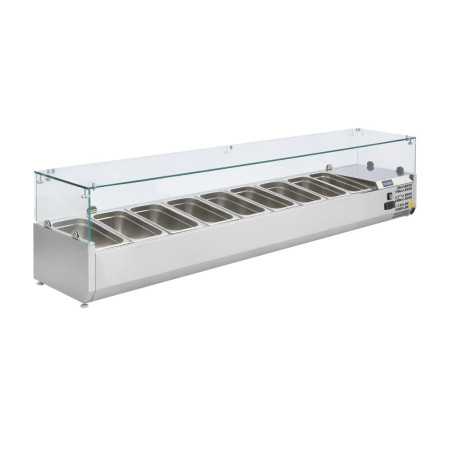 Hladilna vitrina za sestavine - 9 posod GN 1/3 - Polar - Fourniresto