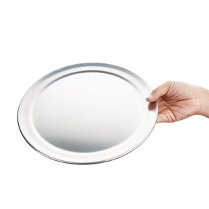 Plošča za pico iz aluminija s širokim robom - Ø255mm - Vogue - Fourniresto