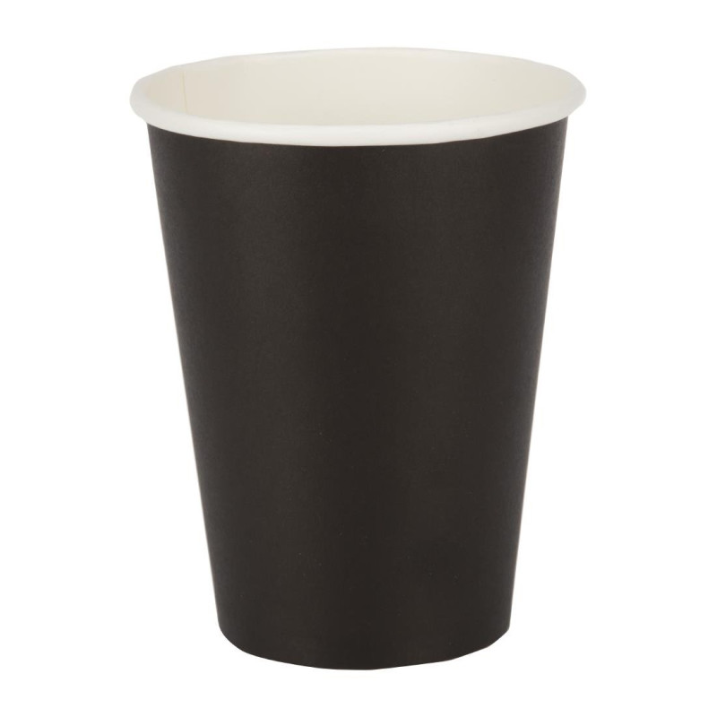 Plastični lončki za vroče napitke črne barve 340 ml - paket 50 - Fiesta Plastični lončki za vroče napitke črne barve 340 ml - paket 50 - Fiesta