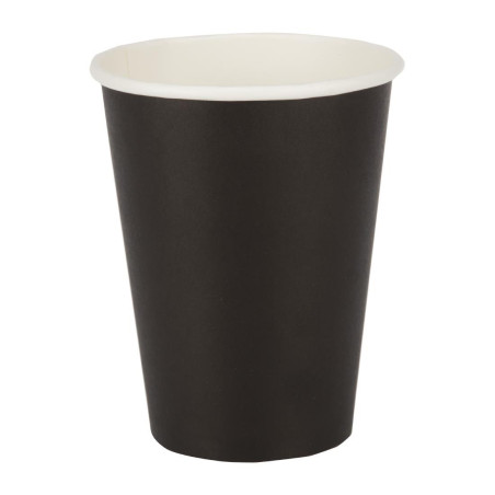Plastični lončki za vroče napitke črne barve 340 ml - paket 50 - Fiesta