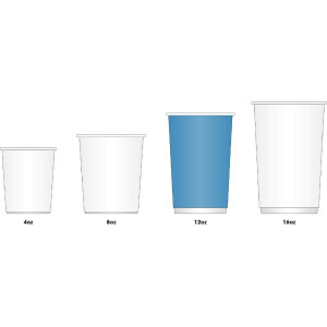 Plastični lončki za vroče napitke črne barve 340 ml - paket 50 - Fiesta