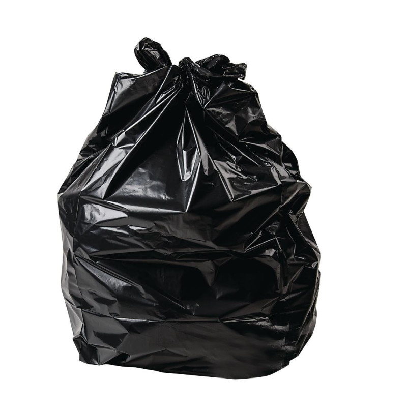 Small Black Bin Bags 25 L - Pack of 500 - Jantex Small Black Bin Bags 25 L - Pack of 500 - Jantex