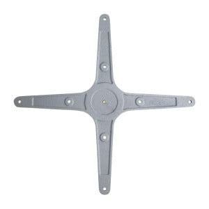 Podnožje mize s 4 vejami iz brušenega aluminija - Bolero
