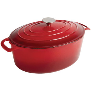 Cocotte Ovalna Rdeča - 5L - Vogue