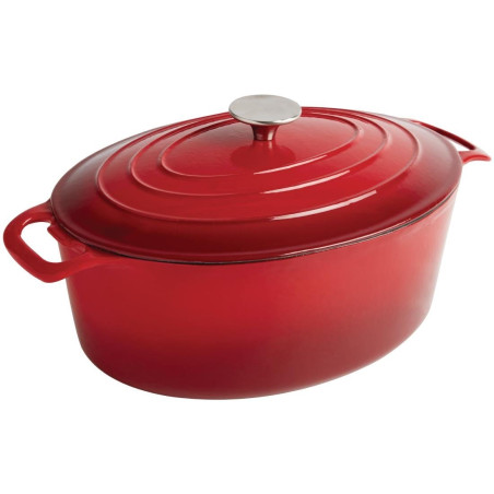 Cocotte Ovalna Rdeča - 5L - Vogue