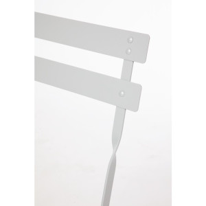 Jekleni vrtni stol - Siva - Komplet 2 - Bolero - Fourniresto