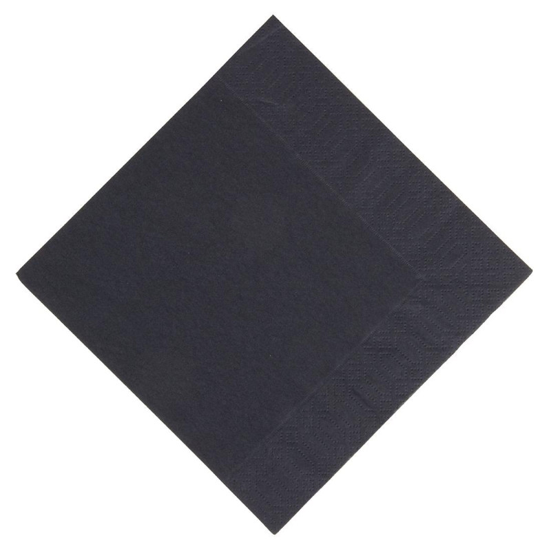 Compostable black 3-ply snack napkins - 30x30 - Pack of 1000 - FourniResto - Fourniresto Compostable black 3-ply snack napkins - 30x30 - Pack of 1000 - FourniResto - Fourniresto