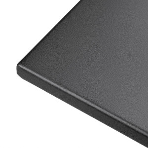 Miza za teraso kvadratna iz črnega jekla - 600 mm - Bolero - Fourniresto
