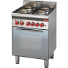 Fourneau 4 Feux Gaz Sur Four Électrique À Convection GN 2/3 600 - Gastro M