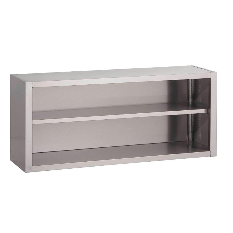 Open Wall-mounted Stainless Steel Cabinet - W 800 x D 400mm - Gastro M Open Wall-mounted Stainless Steel Cabinet - W 800 x D 400mm - Gastro M