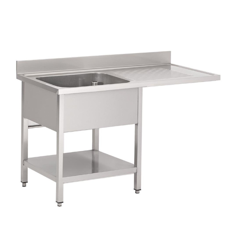 Plonge Inox Avec Passage Lave-Vaisselle L 1200 X P 700 mm - Gastro M Plonge Inox Avec Passage Lave-Vaisselle L 1200 X P 700 mm - Gastro M