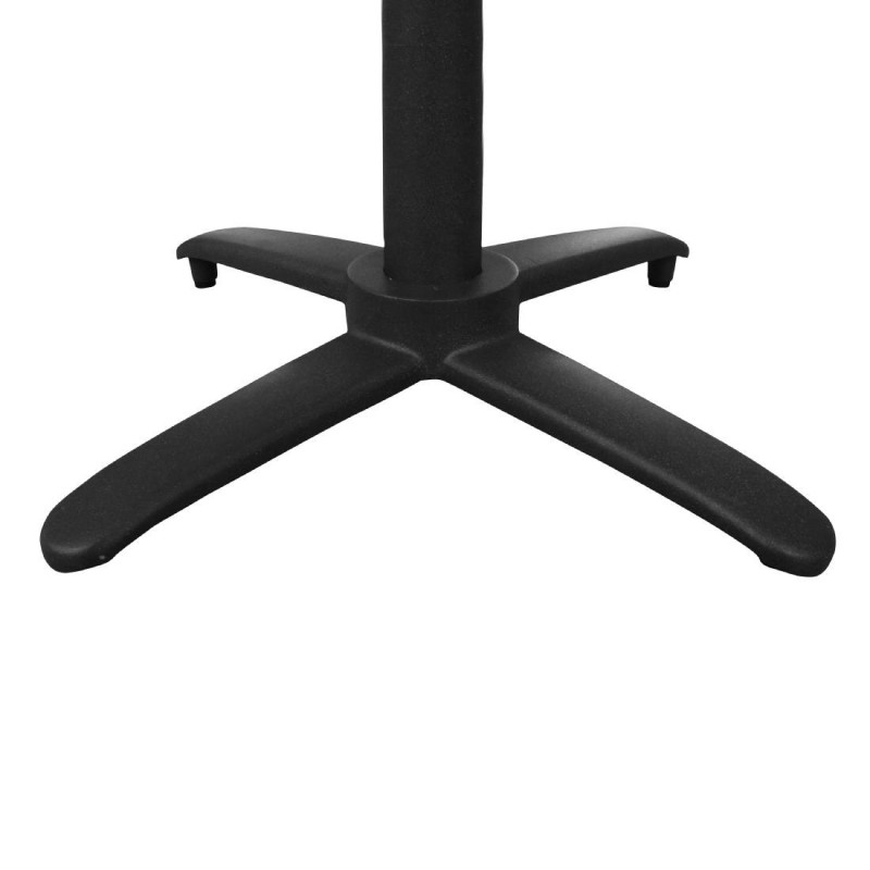 Folding Black Aluminium Table Leg - L 480mm - Bolero Folding Black Aluminium Table Leg - L 480mm - Bolero