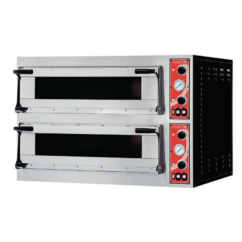 Pizza oven Rome 2 with 2 chambers - 400V - Gastro M Pizza oven Rome 2 with 2 chambers - 400V - Gastro M
