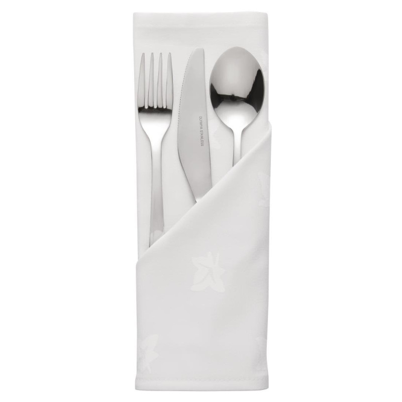 Beli bombažni prtički 450 x 450mm - Komplet 10 kosov - Mitre Luxury - Fourniresto Beli bombažni prtički 450 x 450mm - Komplet 10 kosov - Mitre Luxury - Fourniresto
