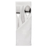 Beli bombažni prtički 450 x 450mm - Komplet 10 kosov - Mitre Luxury - Fourniresto