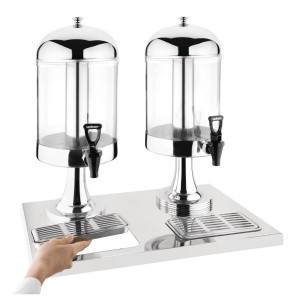 Dvojni razdelilnik za sokove - 2 X 6,5L - Olympia