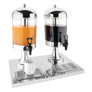 Dvojni razdelilnik za sokove - 2 X 6,5L - Olympia