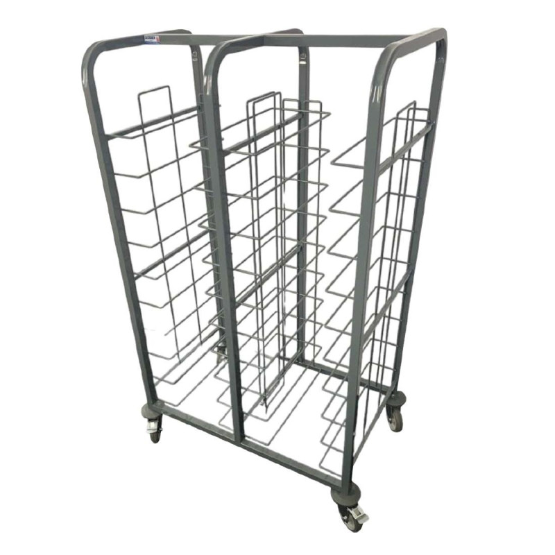 Steel 20-tray bus cart - FourniResto Steel 20-tray bus cart - FourniResto