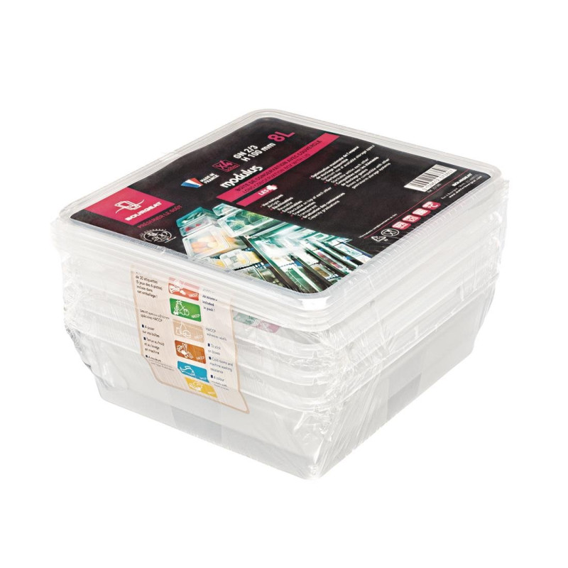 Boîte de stockage GN2/3 Modulus utilisation intensive 12L - Lot de 4 - Bourgeat - Fourniresto Boîte de stockage GN2/3 Modulus utilisation intensive 12L - Lot de 4 - Bourgeat - Fourniresto
