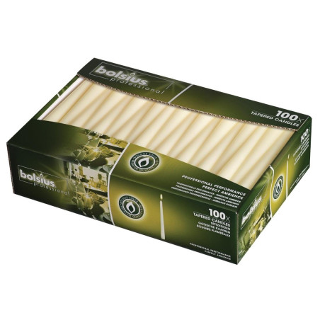Sveče s konico 254mm smetana - FourniResto - Fourniresto