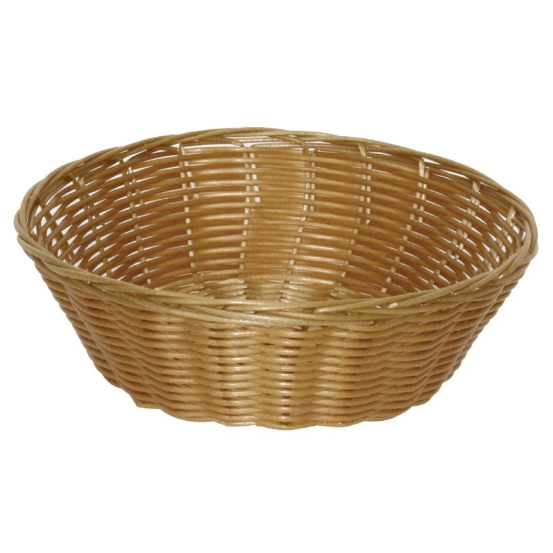 Round Wicker Poly Basket - Set of 6 - Olympia Round Wicker Poly Basket - Set of 6 - Olympia