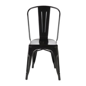 Zložljivi Bistro Stoli iz Jekla - Črna - Set 4 - Bolero