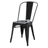 Zložljivi Bistro Stoli iz Jekla - Črna - Set 4 - Bolero
