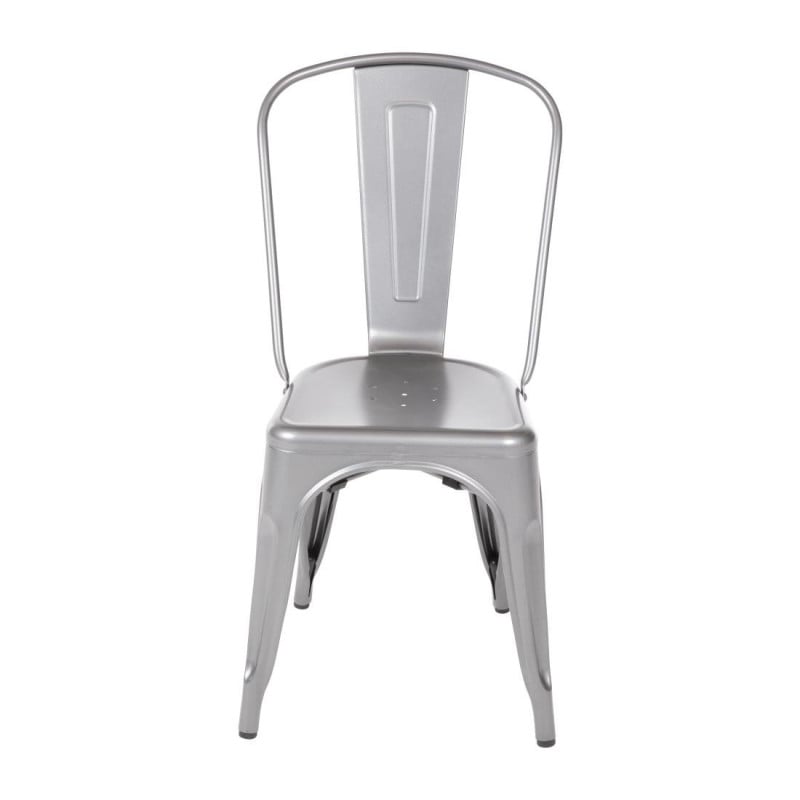 Sivi kovinski stoli - Komplet 4 - Bolero Sivi kovinski stoli - Komplet 4 - Bolero