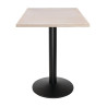 Plateau de Table Carré Pré-percé Vintage Blanc 700 mm Bolero - Visokokakovosten vrbov les