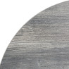 Krožna mizna plošča iz sive melamina premera 600 mm - Bolero, trpežna in elegantna