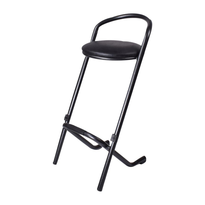 Stackable high stools in gray - Comfort and elegance for your workspace. Stackable high stools in gray - Comfort and elegance for your workspace.