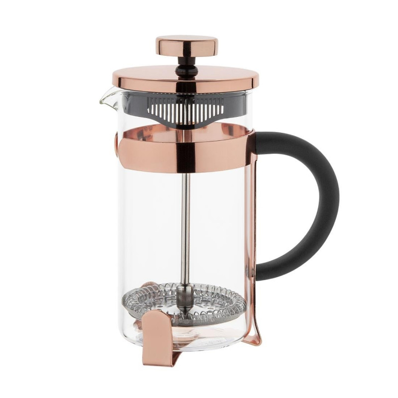 Contemporary Stainless Steel Copper 3-Cup French Press Olympia Contemporary Stainless Steel Copper 3-Cup French Press Olympia