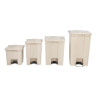Beige Pedal Container 87L Rubbermaid Step-On: Durability and Hygiene