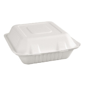 Kompostabilne škatle Bagasse 223mm - Paket 200, okolju prijazne